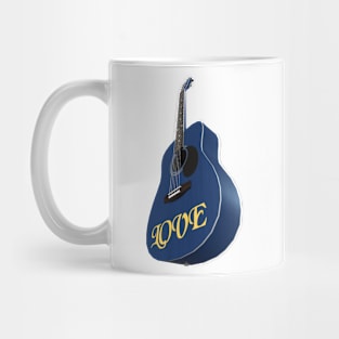 Blue Guitar – Music be the food of love Mug
